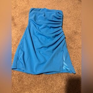 Strapless Ruched miniDress- Small